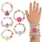 Wrapables Girls Princess Dress-Up Beaded Bracelet Jewelry for Party Favors, Goodie Bags, Birthday Parties (Set of 5), Food